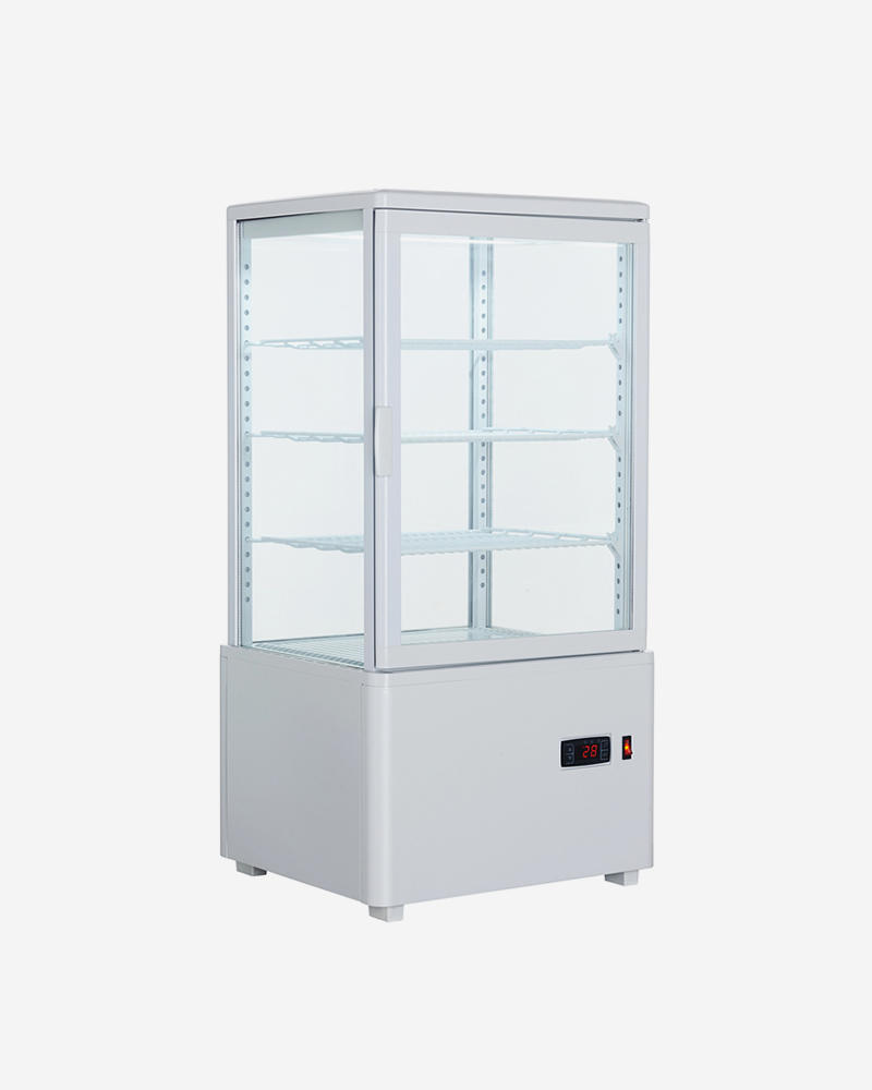 Four Sides Glass Door Cake Display Refrigerator Showcase