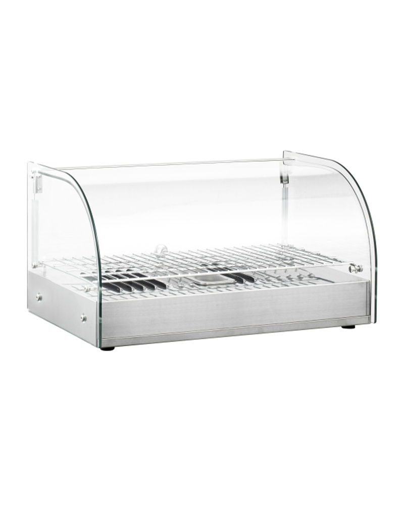Heated Display With Non-adjustable Chrome-plated Shelves XCR-25L